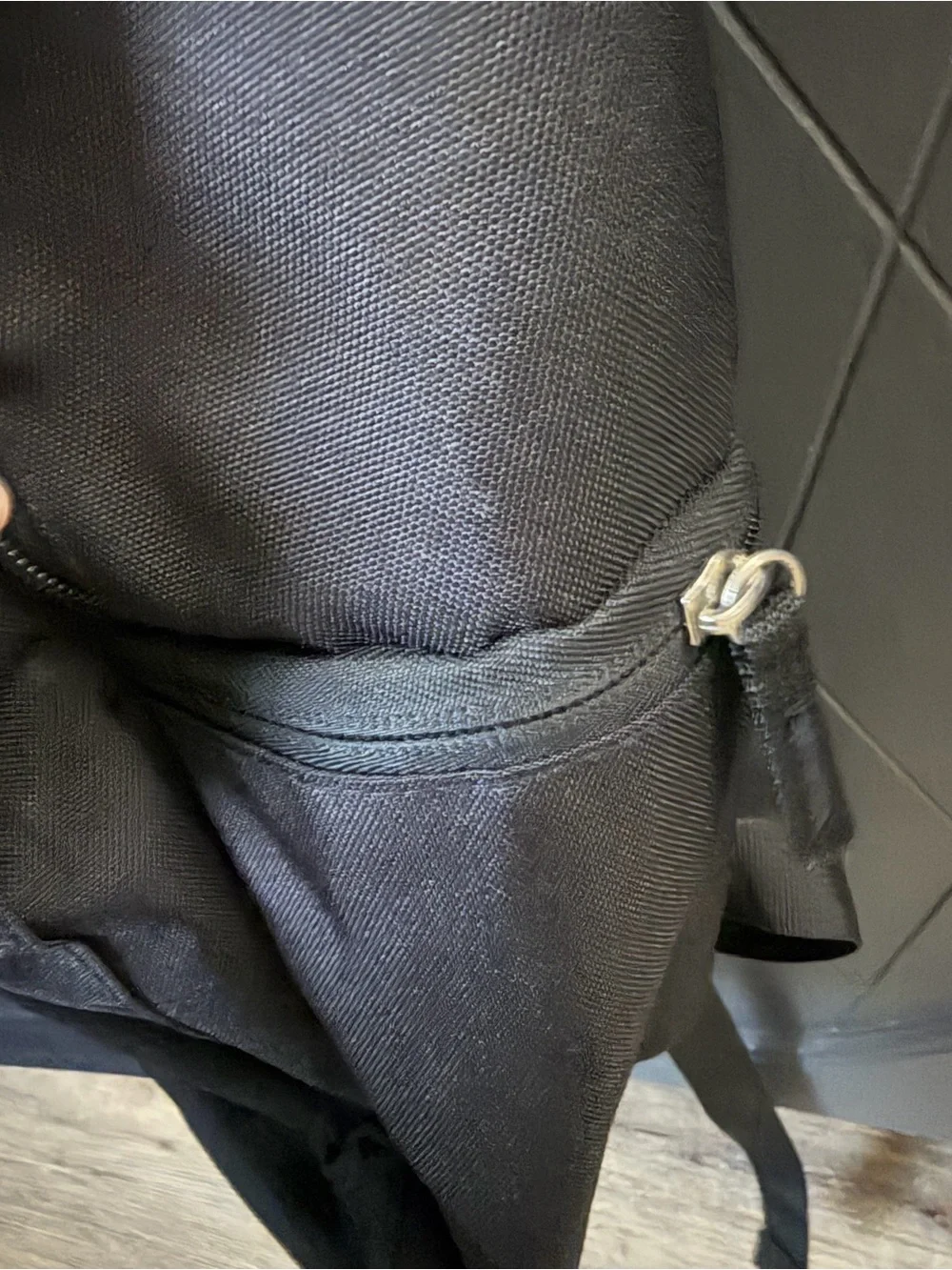 Nike Black Backpack with White Swoosh Logo